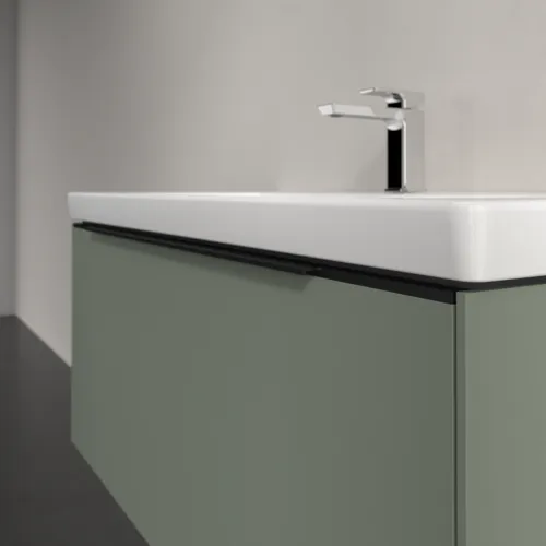 Bild von VILLEROY BOCH Subway 3.0 Waschbeckenunterschrank, mit Beleuchtung, 1 Auszug, 973 x 429 x 478 mm, Soft Green #C569L1AF