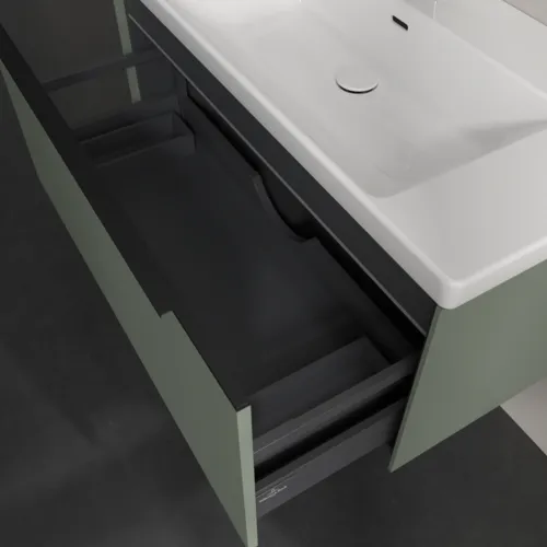 Bild von VILLEROY BOCH Subway 3.0 Waschbeckenunterschrank, mit Beleuchtung, 1 Auszug, 973 x 429 x 478 mm, Soft Green #C569L1AF