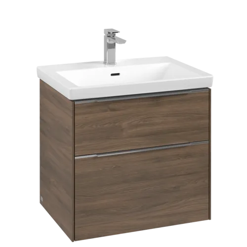 Bild von VILLEROY BOCH Subway 3.0 Waschbeckenunterschrank, 2 Auszüge, 622 x 576 x 478 mm, Arizona Oak #C57600VH