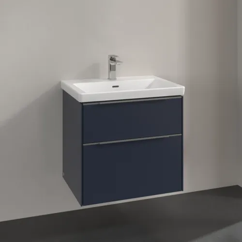 Bild von VILLEROY BOCH Subway 3.0 Waschbeckenunterschrank, 2 Auszüge, 622 x 576 x 478 mm, Marine Blue #C57600VQ