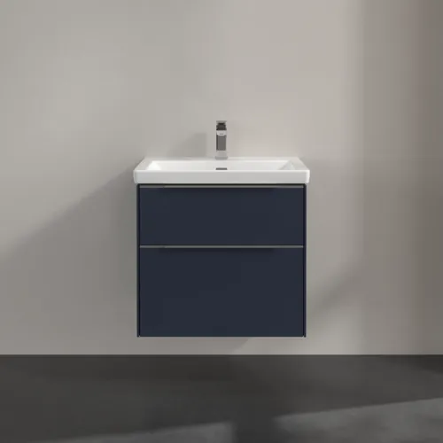 Bild von VILLEROY BOCH Subway 3.0 Waschbeckenunterschrank, 2 Auszüge, 622 x 576 x 478 mm, Marine Blue #C57600VQ