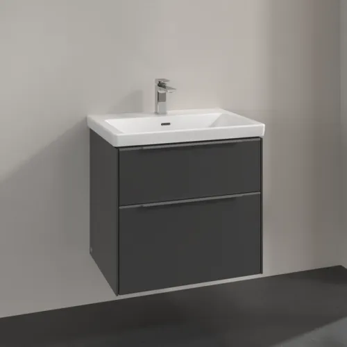 Bild von VILLEROY BOCH Subway 3.0 Waschbeckenunterschrank, 2 Auszüge, 622 x 576 x 478 mm, Graphite #C57600VR