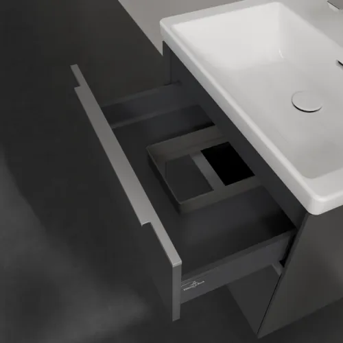 Bild von VILLEROY BOCH Subway 3.0 Waschbeckenunterschrank, 2 Auszüge, 622 x 576 x 478 mm, Graphite #C57600VR