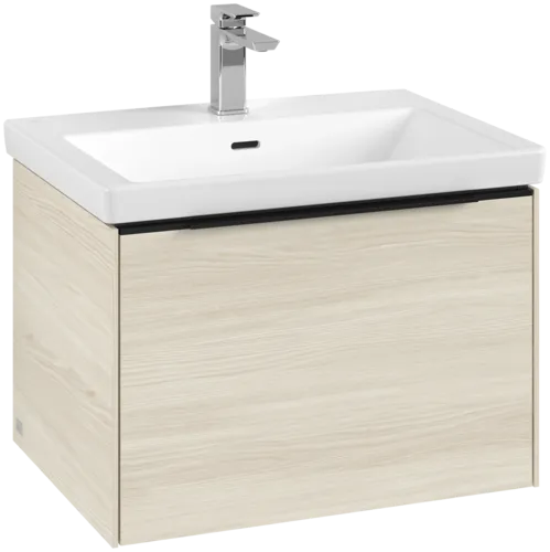 Bild von VILLEROY BOCH Subway 3.0 Waschbeckenunterschrank, mit Beleuchtung, 1 Auszug, 622 x 429 x 478 mm, White Oak #C575L1AA