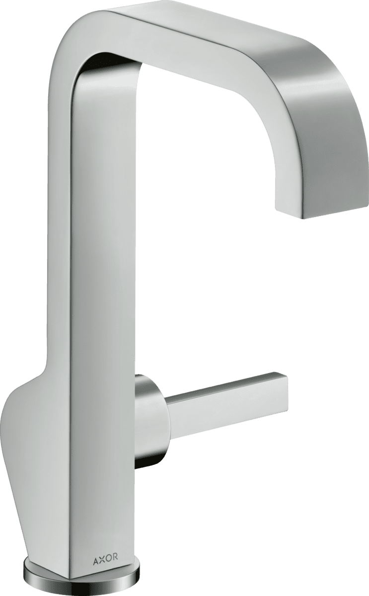 Obrázek HANSGROHE AXOR Citterio Páková umyvadlová baterie 190 s kolíkovou rukojetí a s odtokovou soupravou #39037000 - chrom