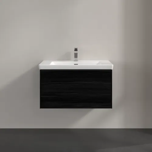Bild von VILLEROY BOCH Subway 3.0 Waschbeckenunterschrank, 1 Auszug, 772 x 429 x 478 mm, Black Oak #C57301AB