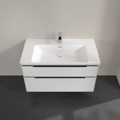 Bild von VILLEROY BOCH Subway 3.0 Waschbeckenunterschrank, 2 Auszüge, 973 x 576 x 478 mm, Pure White #C57001VF