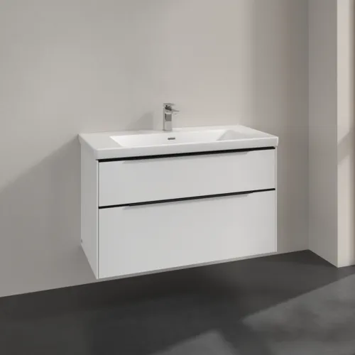 Bild von VILLEROY BOCH Subway 3.0 Waschbeckenunterschrank, 2 Auszüge, 973 x 576 x 478 mm, Brilliant White #C57001VE