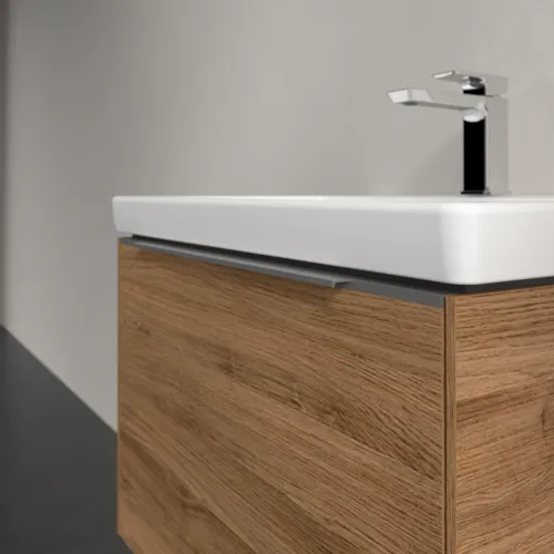 Bild von VILLEROY BOCH Subway 3.0 Waschbeckenunterschrank, 1 Auszug, 622 x 429 x 478 mm, Kansas Oak #C57500RH