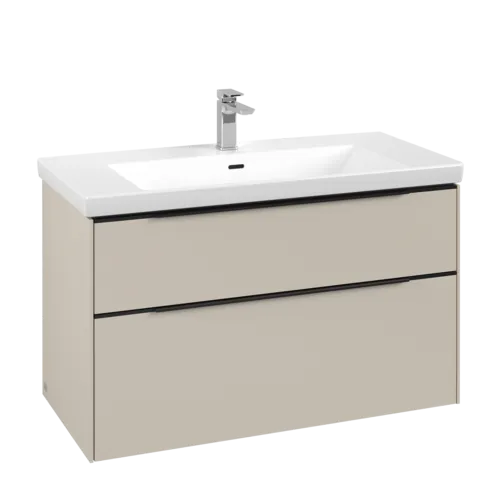 Bild von VILLEROY BOCH Subway 3.0 Waschbeckenunterschrank, 2 Auszüge, 973 x 576 x 478 mm, Cashmere Grey #C57001VN