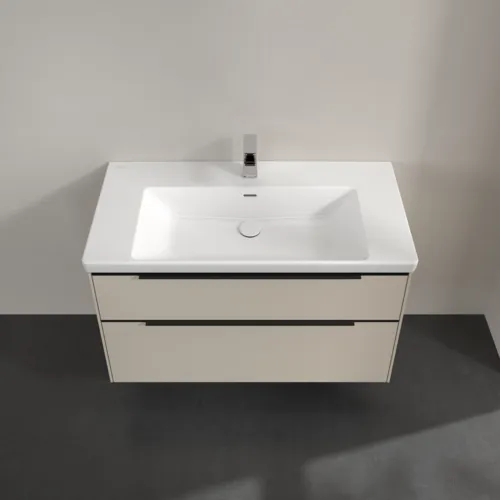 Bild von VILLEROY BOCH Subway 3.0 Waschbeckenunterschrank, 2 Auszüge, 973 x 576 x 478 mm, Cashmere Grey #C57001VN