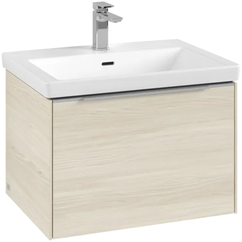 Bild von VILLEROY BOCH Subway 3.0 Waschbeckenunterschrank, mit Beleuchtung, 1 Auszug, 622 x 429 x 478 mm, White Oak #C575L0AA