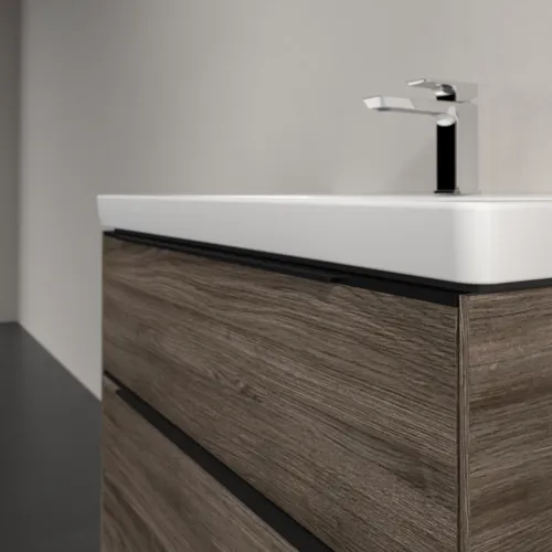 Bild von VILLEROY BOCH Subway 3.0 Waschbeckenunterschrank, 2 Auszüge, 772 x 576 x 478 mm, Stone Oak #C57401RK