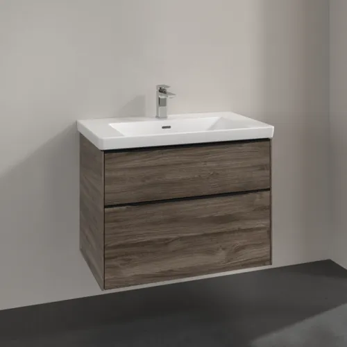 Bild von VILLEROY BOCH Subway 3.0 Waschbeckenunterschrank, 2 Auszüge, 772 x 576 x 478 mm, Stone Oak #C57401RK