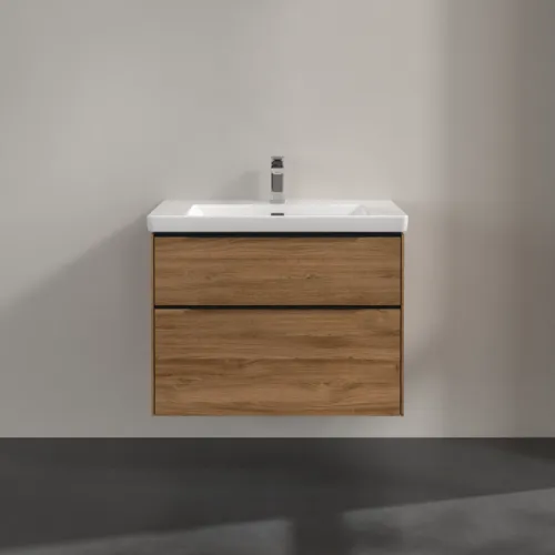 Bild von VILLEROY BOCH Subway 3.0 Waschbeckenunterschrank, 2 Auszüge, 772 x 576 x 478 mm, Kansas Oak #C57401RH