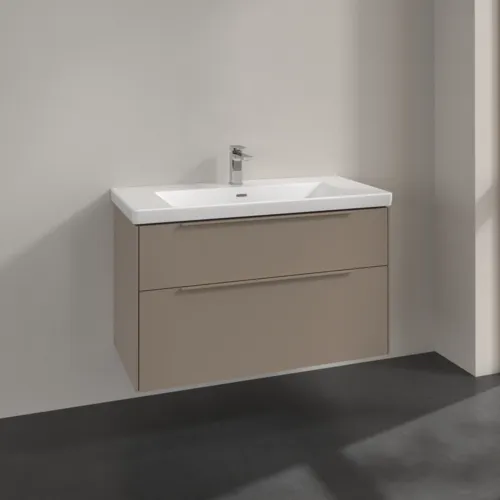 Bild von VILLEROY BOCH Subway 3.0 Waschbeckenunterschrank, 2 Auszüge, 973 x 576 x 478 mm, Taupe #C57002VM