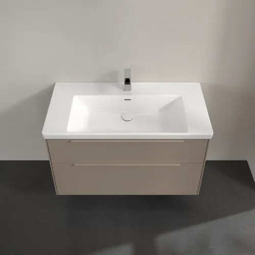Bild von VILLEROY BOCH Subway 3.0 Waschbeckenunterschrank, 2 Auszüge, 973 x 576 x 478 mm, Taupe #C57002VM