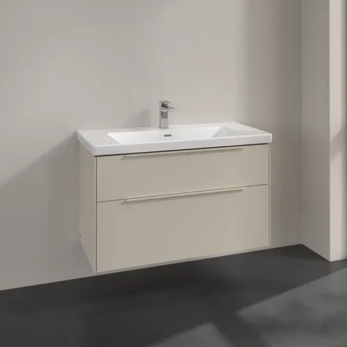 Bild von VILLEROY BOCH Subway 3.0 Waschbeckenunterschrank, 2 Auszüge, 973 x 576 x 478 mm, Cashmere Grey #C57002VN