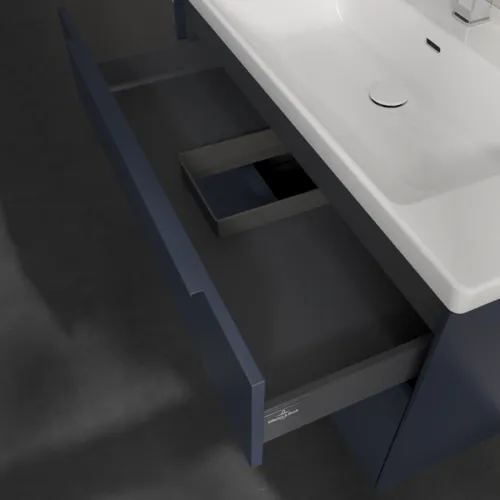 Bild von VILLEROY BOCH Subway 3.0 Waschbeckenunterschrank, 2 Auszüge, 973 x 576 x 478 mm, Marine Blue #C57002VQ