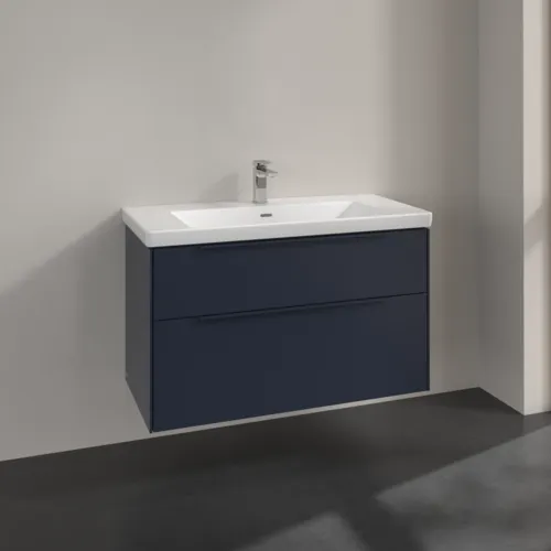 Bild von VILLEROY BOCH Subway 3.0 Waschbeckenunterschrank, 2 Auszüge, 973 x 576 x 478 mm, Marine Blue #C57002VQ