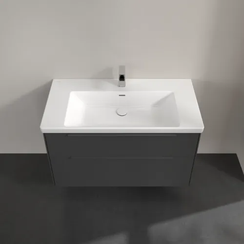 Bild von VILLEROY BOCH Subway 3.0 Waschbeckenunterschrank, 2 Auszüge, 973 x 576 x 478 mm, Graphite #C57002VR