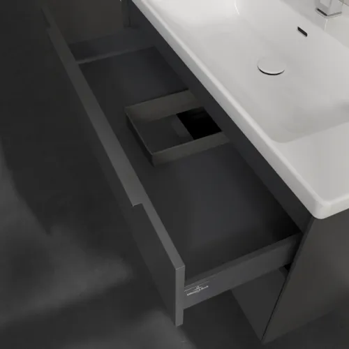 Bild von VILLEROY BOCH Subway 3.0 Waschbeckenunterschrank, 2 Auszüge, 973 x 576 x 478 mm, Graphite #C57002VR