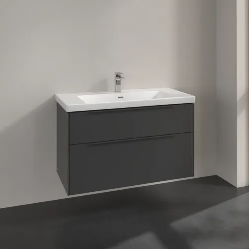 Bild von VILLEROY BOCH Subway 3.0 Waschbeckenunterschrank, 2 Auszüge, 973 x 576 x 478 mm, Graphite #C57002VR