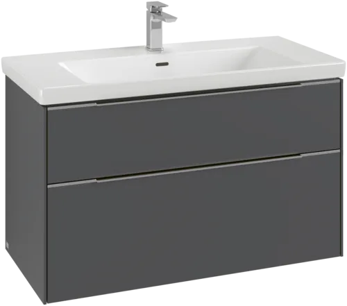 Bild von VILLEROY BOCH Subway 3.0 Waschbeckenunterschrank, 2 Auszüge, 973 x 576 x 478 mm, Graphite #C57002VR