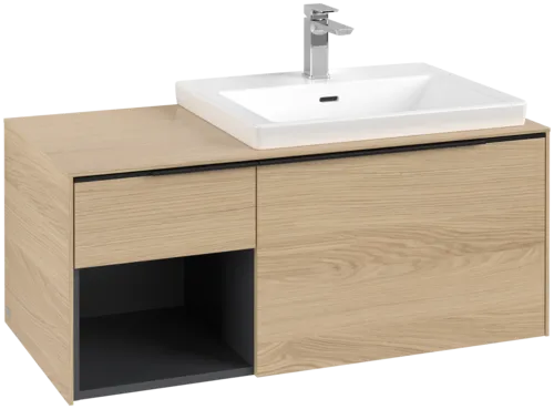 Bild von VILLEROY BOCH Subway 3.0 Waschbeckenunterschrank, 2 Auszüge, 1001 x 423 x 516 mm, Nordic Oak / Nordic Oak #C57101VJ