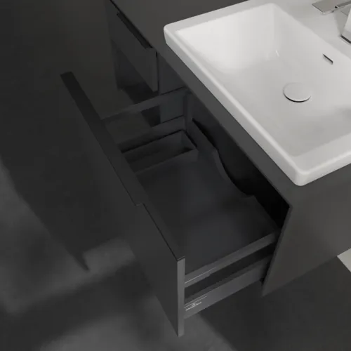Bild von VILLEROY BOCH Subway 3.0 Waschbeckenunterschrank, 2 Auszüge, 1001 x 423 x 516 mm, Graphite / Graphite #C57101VR