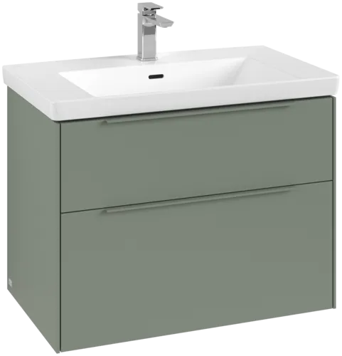 Bild von VILLEROY BOCH Subway 3.0 Waschbeckenunterschrank, mit Beleuchtung, 2 Auszüge, 772 x 576 x 478 mm, Soft Green #C574L2AF