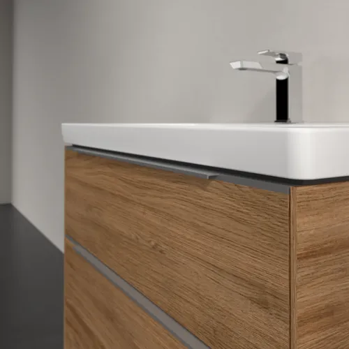 Bild von VILLEROY BOCH Subway 3.0 Waschbeckenunterschrank, 2 Auszüge, 772 x 576 x 478 mm, Kansas Oak #C57400RH