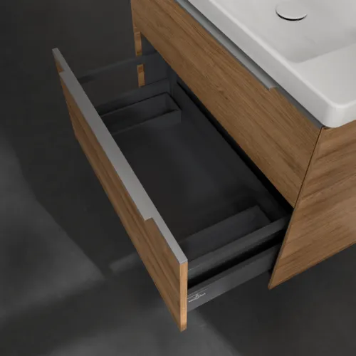 Bild von VILLEROY BOCH Subway 3.0 Waschbeckenunterschrank, 2 Auszüge, 772 x 576 x 478 mm, Kansas Oak #C57400RH