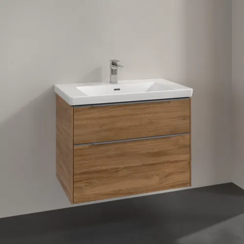 Bild von VILLEROY BOCH Subway 3.0 Waschbeckenunterschrank, 2 Auszüge, 772 x 576 x 478 mm, Kansas Oak #C57400RH