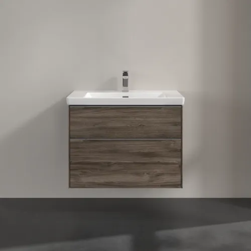 Bild von VILLEROY BOCH Subway 3.0 Waschbeckenunterschrank, 2 Auszüge, 772 x 576 x 478 mm, Stone Oak #C57400RK