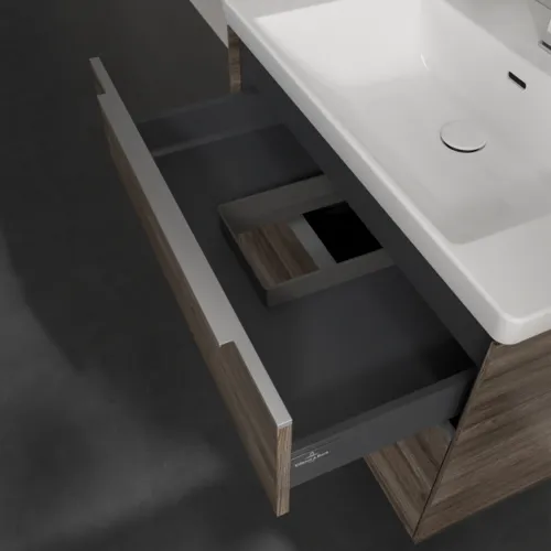Bild von VILLEROY BOCH Subway 3.0 Waschbeckenunterschrank, 2 Auszüge, 772 x 576 x 478 mm, Stone Oak #C57400RK