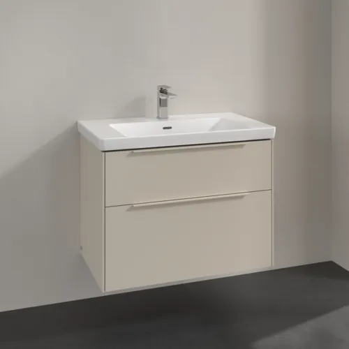 Bild von VILLEROY BOCH Subway 3.0 Waschbeckenunterschrank, 2 Auszüge, 772 x 576 x 478 mm, Cashmere Grey #C57402VN