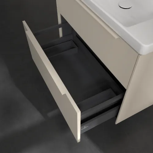 Bild von VILLEROY BOCH Subway 3.0 Waschbeckenunterschrank, 2 Auszüge, 772 x 576 x 478 mm, Cashmere Grey #C57402VN