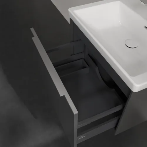 Bild von VILLEROY BOCH Subway 3.0 Waschbeckenunterschrank, 1 Auszug, 622 x 429 x 478 mm, Graphite #C57500VR