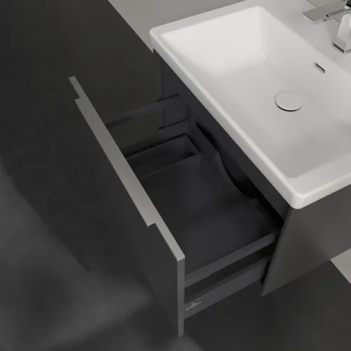 Bild von VILLEROY BOCH Subway 3.0 Waschbeckenunterschrank, 1 Auszug, 622 x 429 x 478 mm, Graphite #C57500VR
