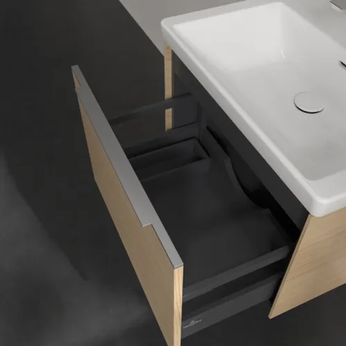 Bild von VILLEROY BOCH Subway 3.0 Waschbeckenunterschrank, 1 Auszug, 622 x 429 x 478 mm, Nordic Oak #C57500VJ