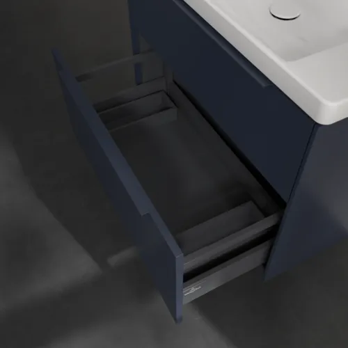 Bild von VILLEROY BOCH Subway 3.0 Waschbeckenunterschrank, 2 Auszüge, 772 x 576 x 478 mm, Marine Blue #C57402VQ