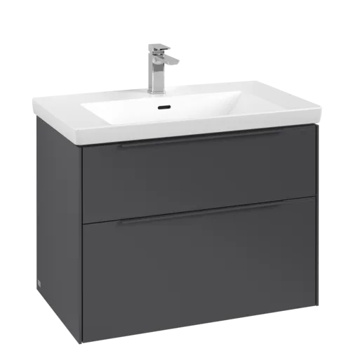 Bild von VILLEROY BOCH Subway 3.0 Waschbeckenunterschrank, 2 Auszüge, 772 x 576 x 478 mm, Graphite #C57402VR