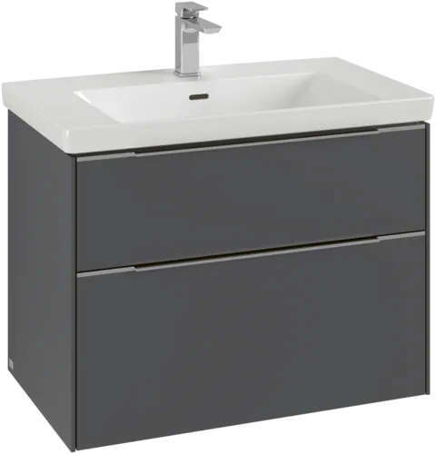 Bild von VILLEROY BOCH Subway 3.0 Waschbeckenunterschrank, 2 Auszüge, 772 x 576 x 478 mm, Graphite #C57402VR