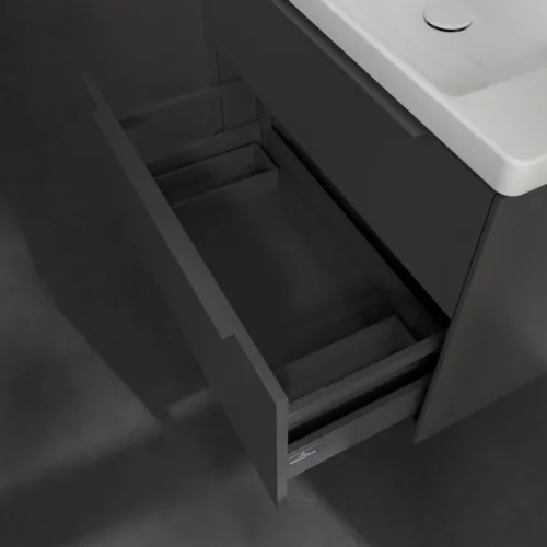 Bild von VILLEROY BOCH Subway 3.0 Waschbeckenunterschrank, 2 Auszüge, 772 x 576 x 478 mm, Graphite #C57402VR