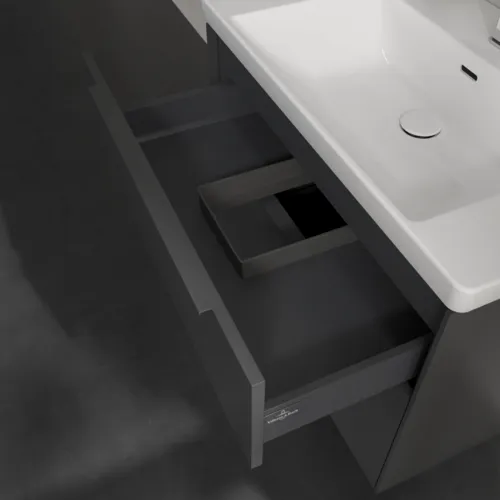 Bild von VILLEROY BOCH Subway 3.0 Waschbeckenunterschrank, 2 Auszüge, 772 x 576 x 478 mm, Graphite #C57402VR