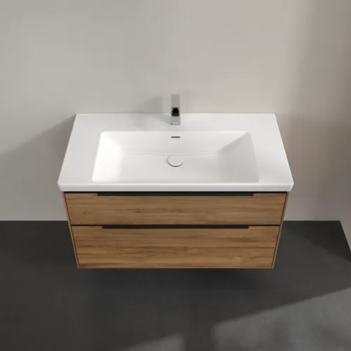 Bild von VILLEROY BOCH Subway 3.0 Waschbeckenunterschrank, 2 Auszüge, 973 x 576 x 478 mm, Kansas Oak #C57001RH
