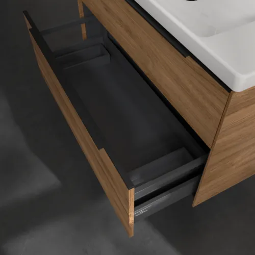 Bild von VILLEROY BOCH Subway 3.0 Waschbeckenunterschrank, 2 Auszüge, 973 x 576 x 478 mm, Kansas Oak #C57001RH
