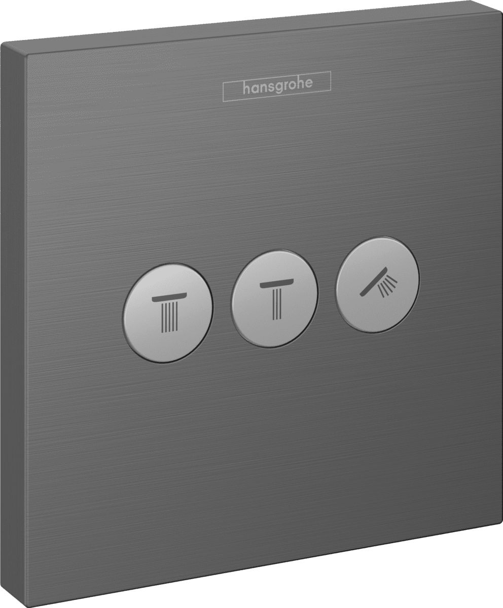 Bild von HANSGROHE ShowerSelect Ventil Unterputz für 3 Verbraucher #15764340 - Brushed Black Chrome