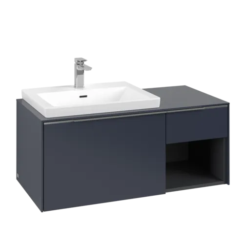Bild von VILLEROY BOCH Subway 3.0 Waschbeckenunterschrank, 2 Auszüge, 1001 x 423 x 516 mm, Marine Blue / Marine Blue #C57200VQ